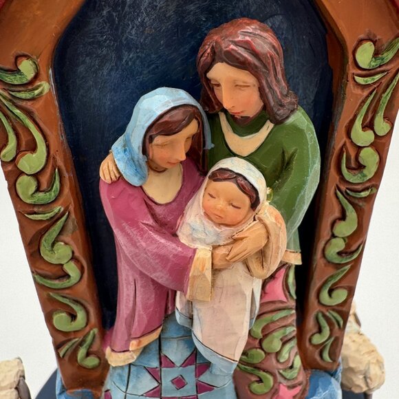 Jim Shore Manual Revolving Nativity 11" Heartwood 2016 Messiah Savior King - Picture 6 of 8